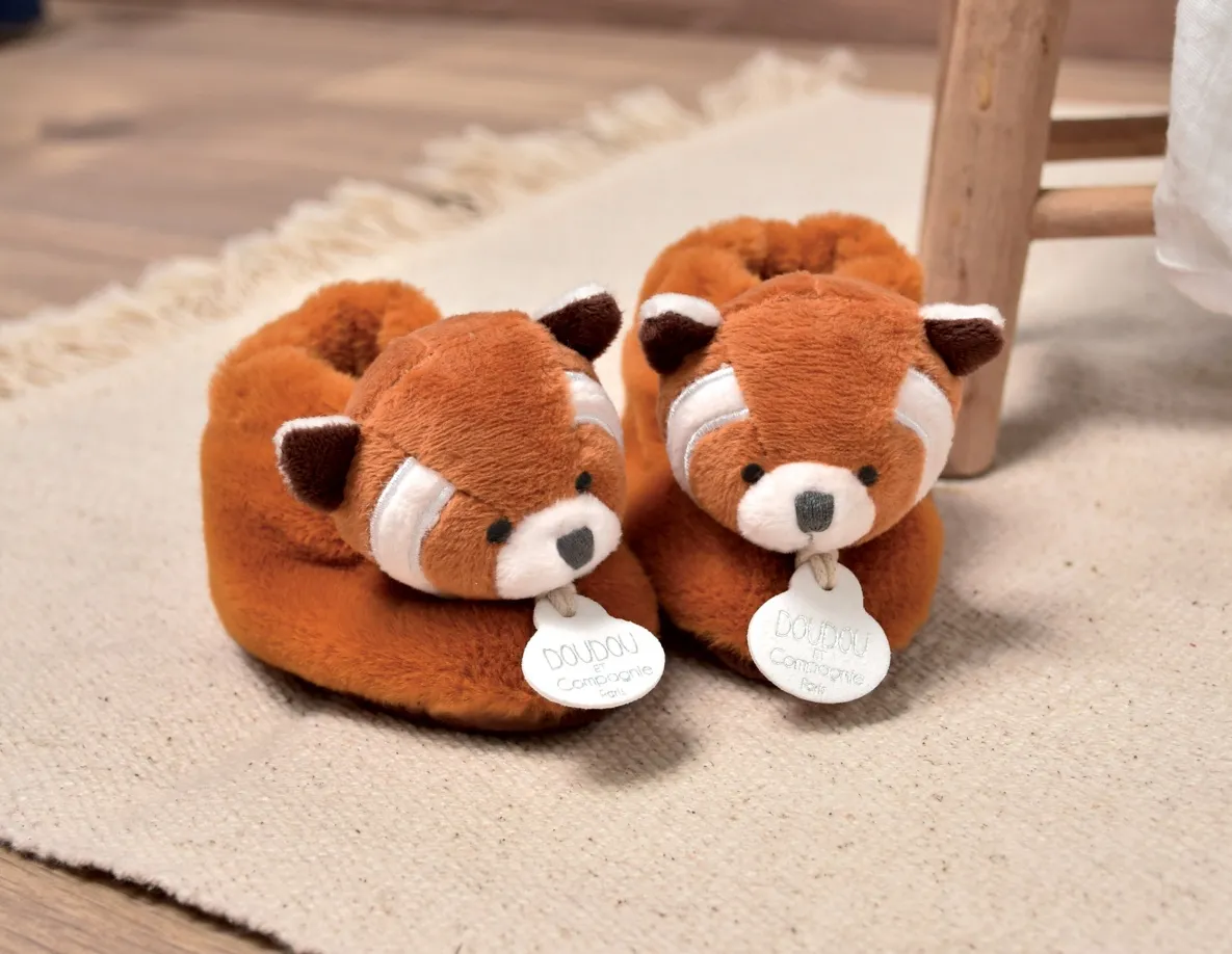 Red on sale panda slippers