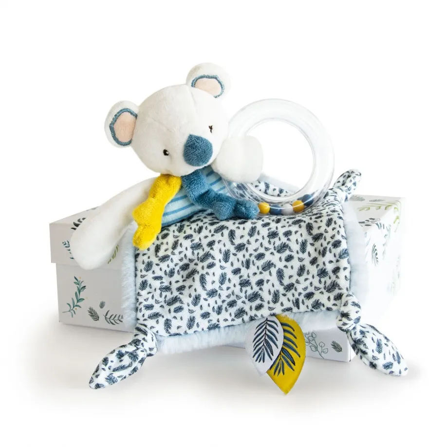 Doudou et Compagnie Koala Slippers with Rattle