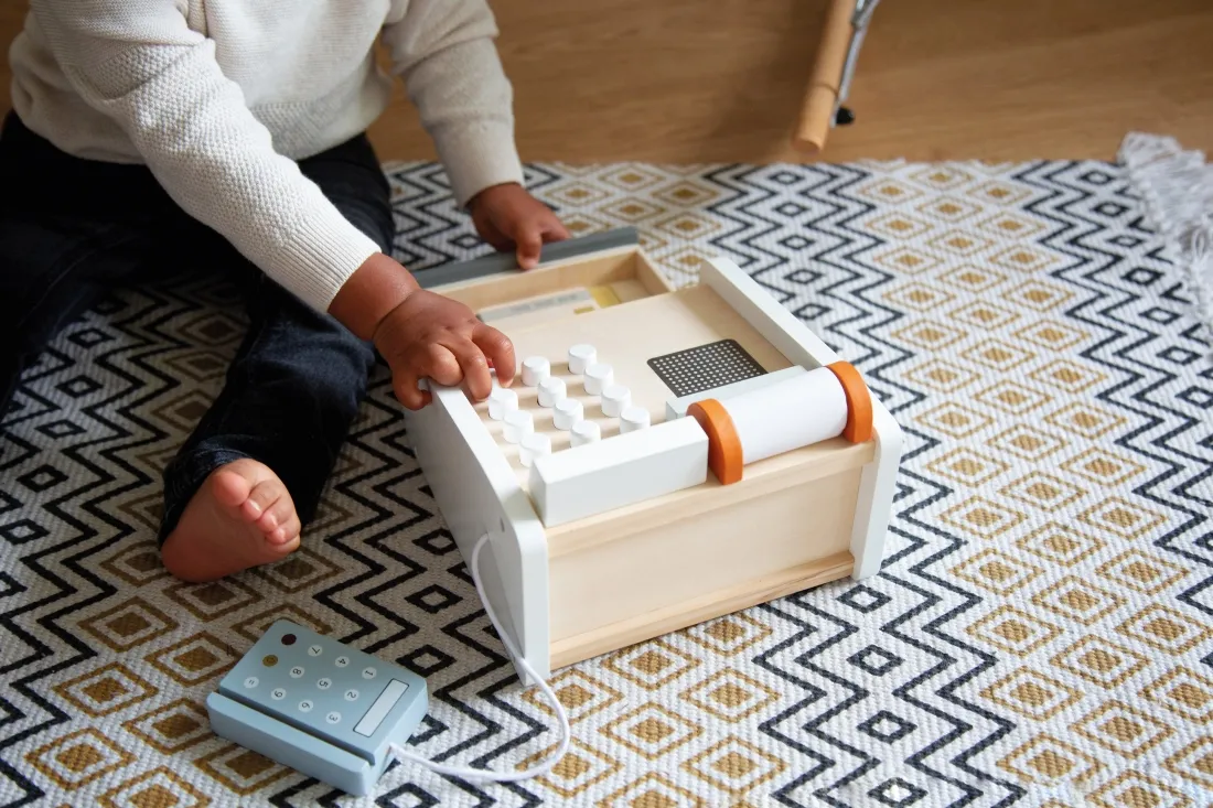 Tryco Wooden Cash Register - ხის განსავითარებელი სათამაშო - image 3 | Labebe