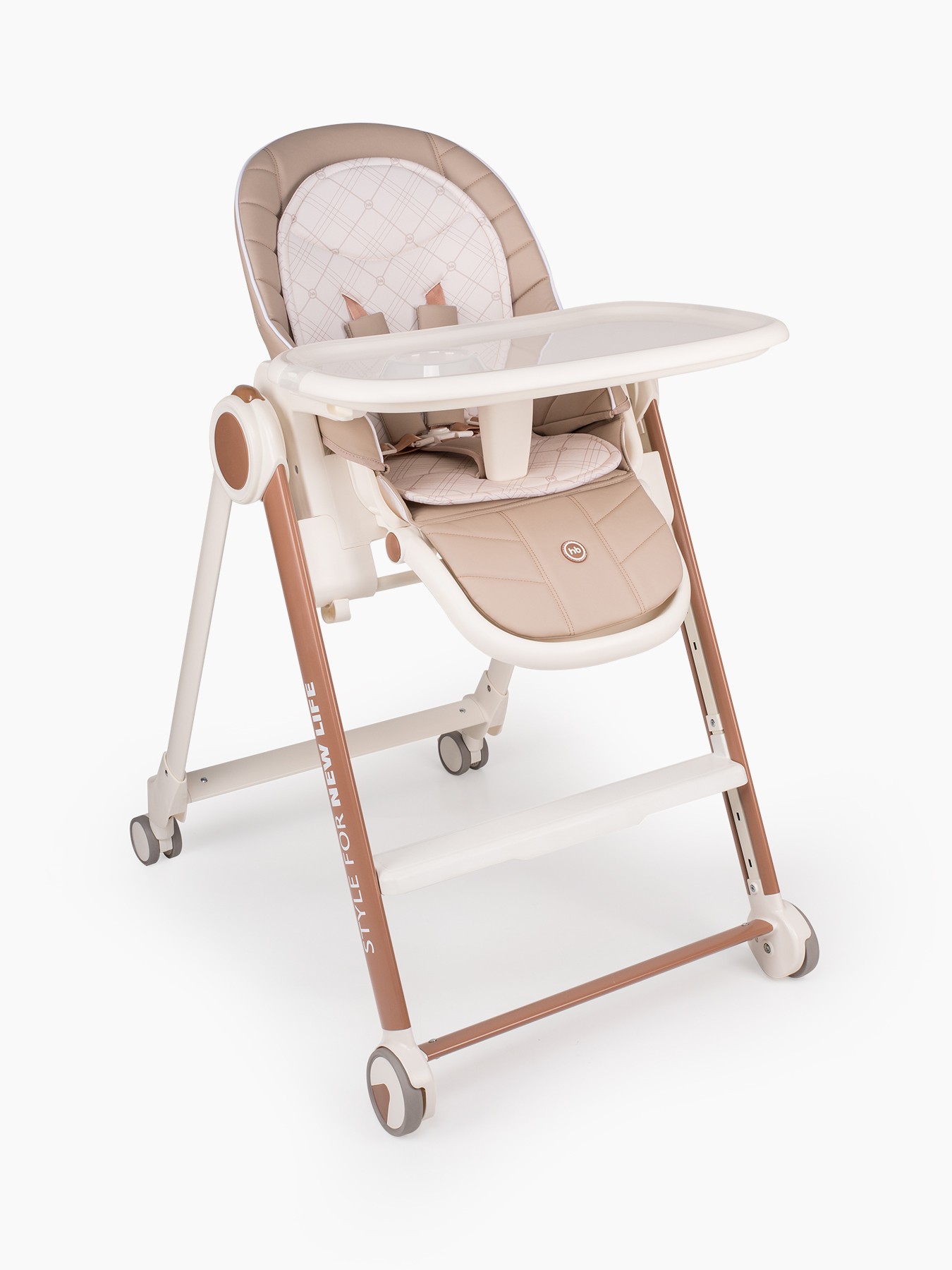 Стульчик для кормления happy baby berny v2 beige