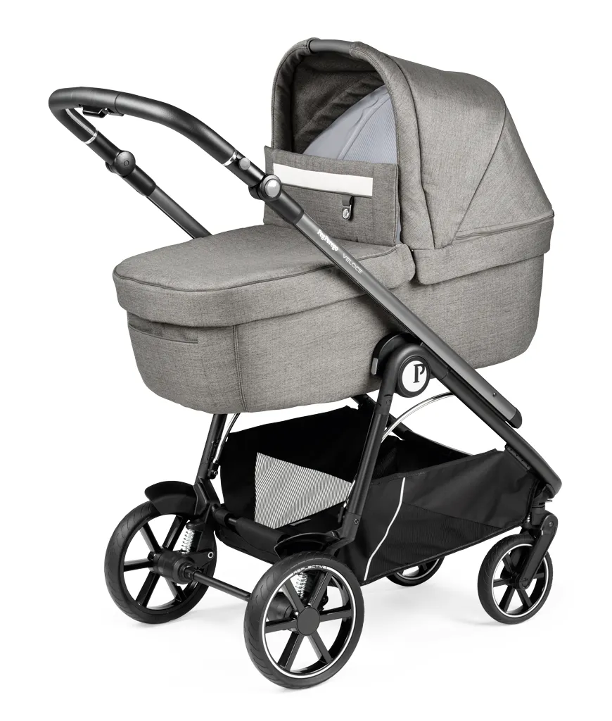 Peg Perego Veloce City Grey - Baby modular system stroller with a car seat