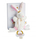 Lapin Etoile Doudou Bunny With Pacifier - Soft toy with a handkerchief and pacifier holder - image 1 | Labebe