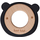 Label Label Teether Wood & Silicone Bear Head Black - Деревянная развивающая игрушка с прорезывателем - изображение 1 | Labebe