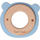 Label Label Teether Wood & Silicone Bear Head Blue - Wooden educational toy with a teether - image 1 | Labebe