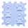 ORTOTO Lucky Paws / Stiff (Sky Blue) (1 pcs.-30*30 cm) - Коврик-пазл для сенсорного массажа стоп - изображение 1 | Labebe