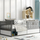 Interbeds Smart Graphite - Wooden bed for teens with an integrated storage box - image 1 | Labebe