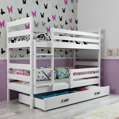 Interbeds Eryk Bunk White - Teen's wooden bunk bed - image 1 | Labebe