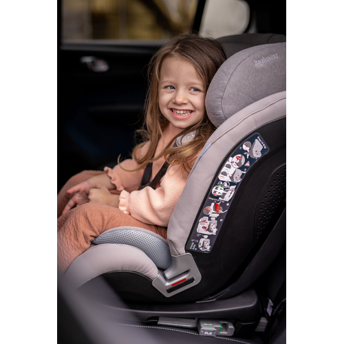 Inglesina Newton I-Fix 1-2-3 Vulcan Black - Baby car seat - image 7 | Labebe
