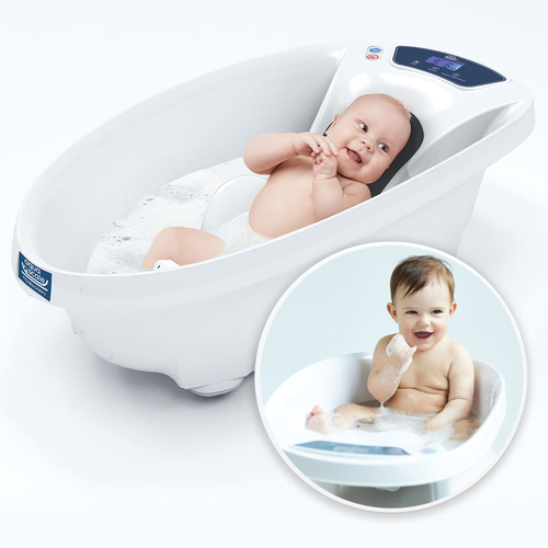 Baby Patent AquaScale - Детская ванна 3 в 1с анатомической горкой, электронными весами и термометром - изображение 3 | Labebe