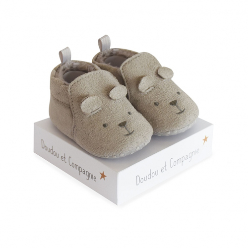 Booties Baby Gris - Baby slippers - image 1 | Labebe