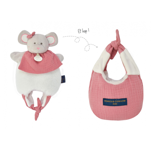 Doudou Amusette Mouse - Мягкая игрушка-сумочка - изображение 1 | Labebe
