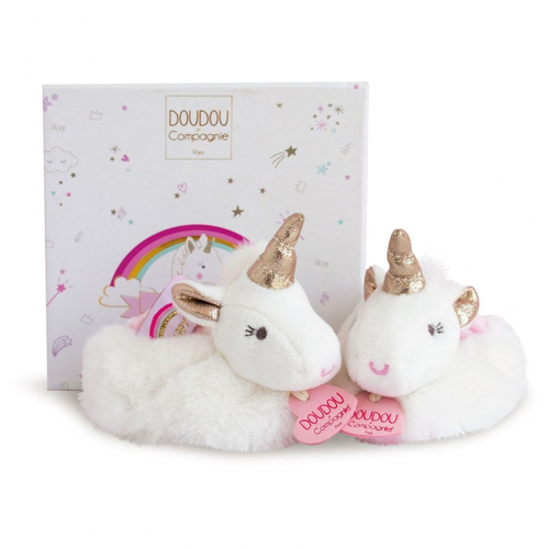 Unicorn Booties With Rattle - Baby slippers with rattles - image 1 | Labebe