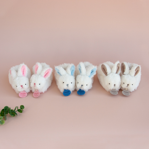 Lapin Bonbon Booties With Rattle Pink 0/6 Months - Baby slippers with rattles - image 7 | Labebe