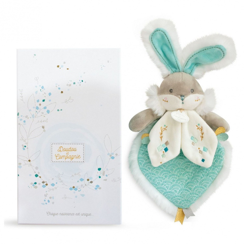 Lapin De Sucre Almond Doudou - Soft toy with a handkerchief - image 1 | Labebe