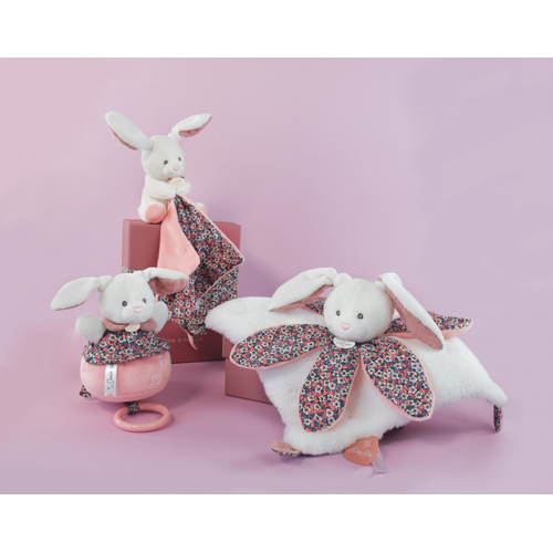 BOH'AIME Bunny Pink Doudou Petal - Мягкая игрушка с платочком - изображение 5 | Labebe