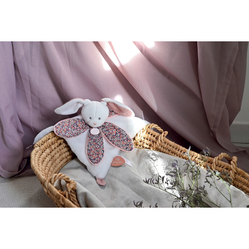 BOH'AIME Bunny Pink Doudou Petal - Soft toy with a handkerchief - image 6 | Labebe