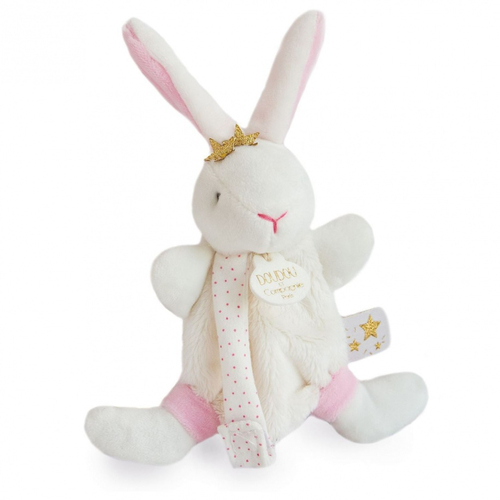 Lapin Etoile Doudou Bunny With Pacifier - Мягкая игрушка с платочком и держателем пустышки - изображение 2 | Labebe