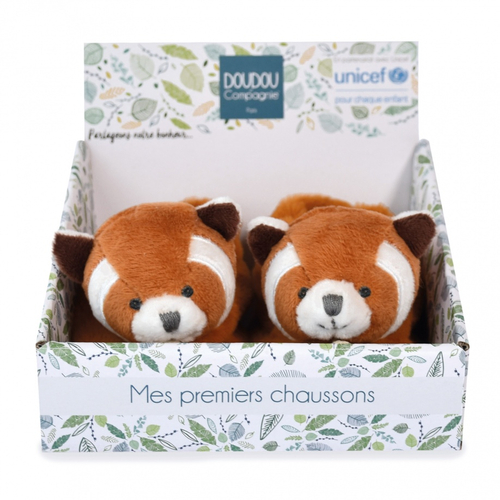 Unicef Red Panda Booties - Baby slippers - image 1 | Labebe