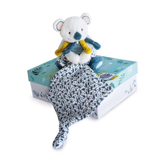 Yoca Le Koala Doll With Doudou - რბილი სათამაშო პირსაწმენდით - image 2 | Labebe