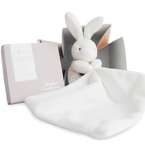 Lapin Boite Fleur Nature Bunny - რბილი სათამაშო პირსაწმენდით - image 2 | Labebe