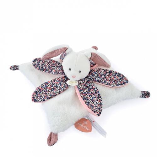 BOH'AIME Bunny Pink Doudou Petal - Soft toy with a handkerchief - image 2 | Labebe