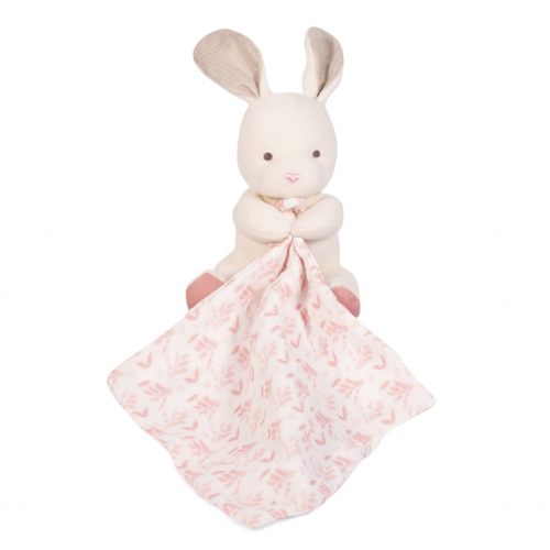 Doudou Botanic Organic Bunny Pm With Pink Doudou - რბილი სათამაშო პირსაწმენდით - image 2 | Labebe