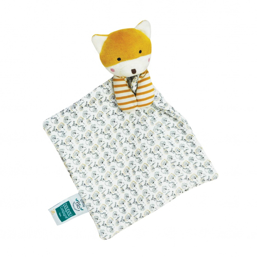 The Organic Fox Doudou Baby - Soft toy with a handkerchief - image 5 | Labebe