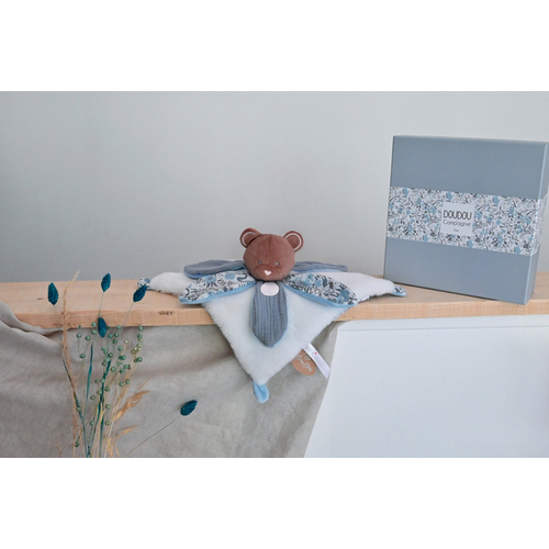 BOH'AIME Bear Doudou Petal - Мягкая игрушка с платочком - изображение 5 | Labebe