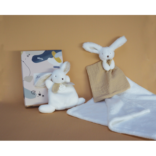 Blanket & Doudou Happy Wild White - Blanket with soft toy - image 5 | Labebe