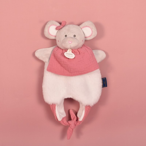 Doudou Amusette Mouse - Мягкая игрушка-сумочка - изображение 4 | Labebe