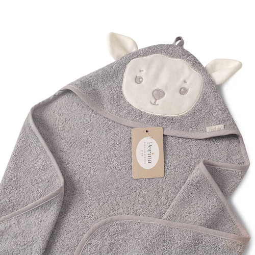 Perina Muzzle Grey - საბავშვო აბაზანის პირსახოცი - image 2 | Labebe