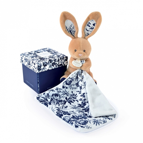BOH'AIME Bunny Navy Plush With Comforter - Soft toy with a handkerchief - image 1 | Labebe