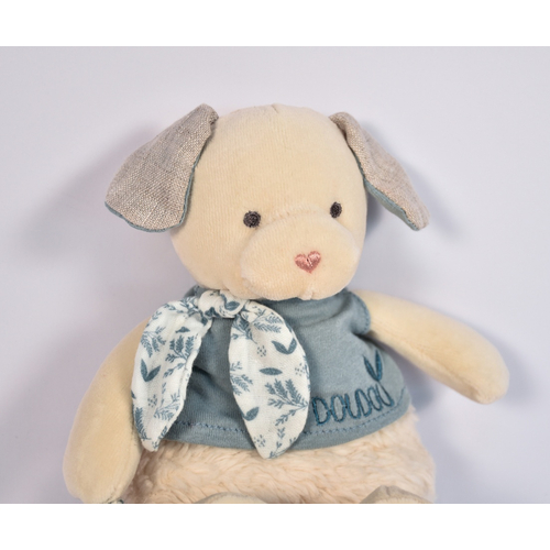 Doudou Botanic Organic Dog Mm With Doudou Blue - Мягкая игрушка с платочком - изображение 4 | Labebe