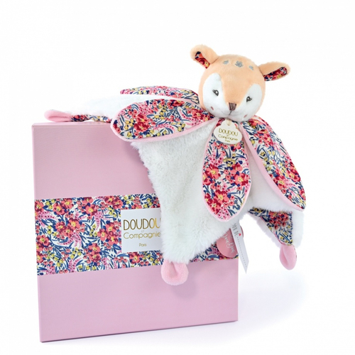 BOH'AIME Deer Doudou Petal - Мягкая игрушка с платочком - изображение 1 | Labebe