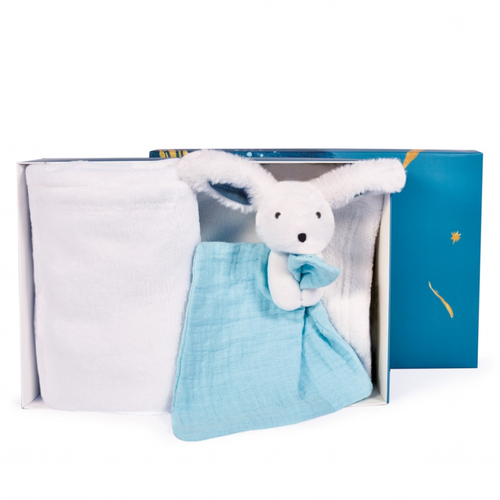 Blanket & Doudou Happy Pop White - პლედი რბილი სათამაშოთი - image 1 | Labebe