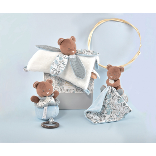 BOH'AIME Bear Doudou Petal - Мягкая игрушка с платочком - изображение 4 | Labebe