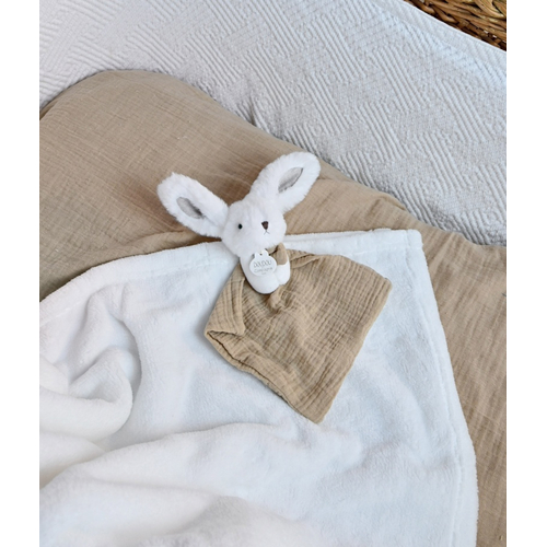 Blanket & Doudou Happy Wild White - პლედი რბილი სათამაშოთი - image 4 | Labebe
