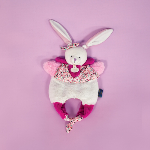 Doudou Amusette Bunny - რბილი სათამაშო-ჩანთა - image 4 | Labebe