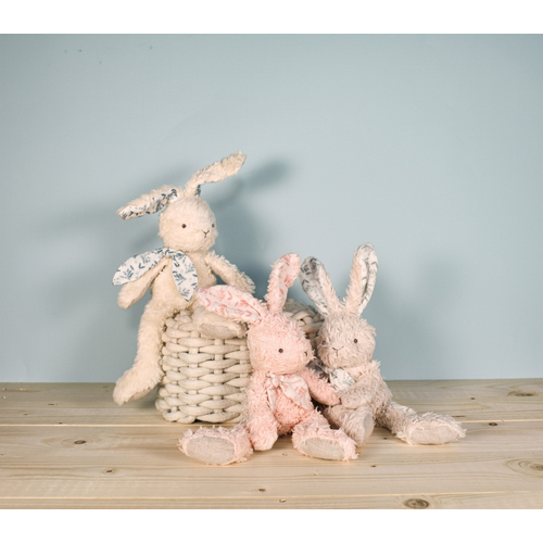 Doudou Botanic Organic Pantin Bunny Pink - Мягкая игрушка - изображение 4 | Labebe