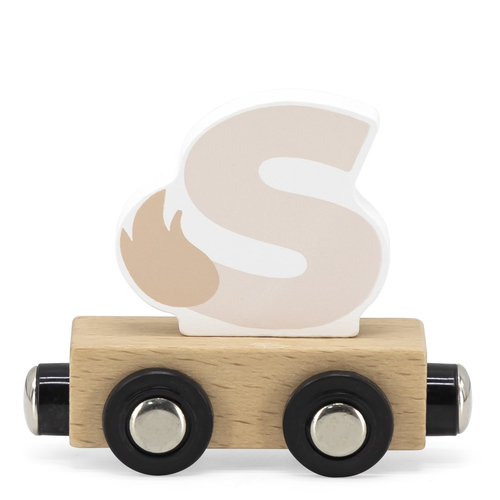 Tryco Letter Train Colors Letter "S" - Деревянная развивающая игрушка - изображение 1 | Labebe