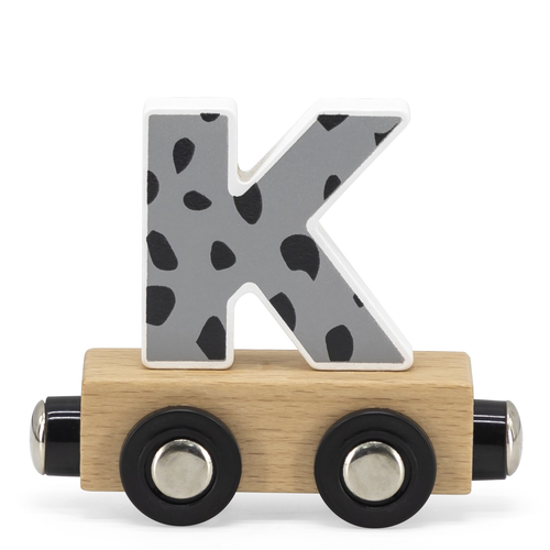 Tryco Letter Train Colors Letter "K" - Wooden educational toy - image 1 | Labebe