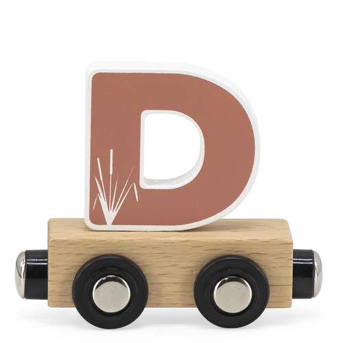 Tryco Letter Train Colors Letter "D" - Деревянная развивающая игрушка - изображение 1 | Labebe