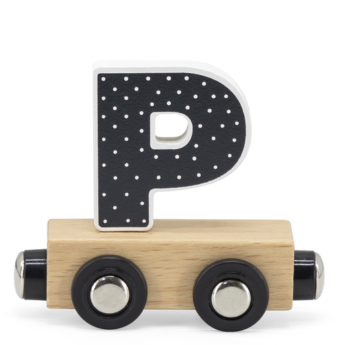 Tryco Letter Train Colors Letter "P" - Wooden educational toy - image 1 | Labebe