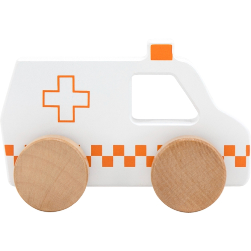 Tryco Wooden Ambulance Toy - ხის განსავითარებელი სათამაშო - image 1 | Labebe
