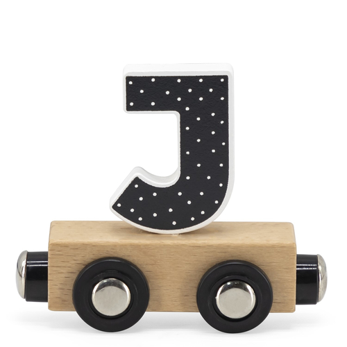 Tryco Letter Train Colors Letter "J" - Деревянная развивающая игрушка - изображение 1 | Labebe