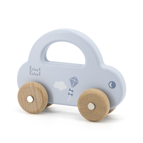 Label Label Little Car Blue - Деревянная развивающая игрушка - изображение 1 | Labebe