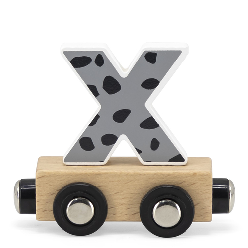 Tryco Letter Train Colors Letter "X" - Деревянная развивающая игрушка - изображение 1 | Labebe