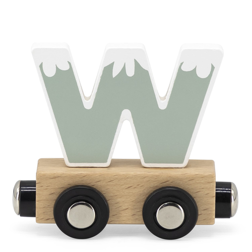 Tryco Letter Train Colors Letter "W" - Деревянная развивающая игрушка - изображение 1 | Labebe