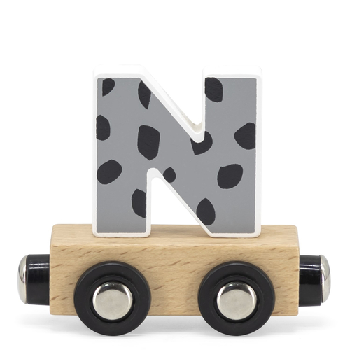 Tryco Letter Train Colors Letter "N" - Деревянная развивающая игрушка - изображение 1 | Labebe
