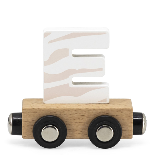 Tryco Letter Train Colors Letter "E" - Wooden educational toy - image 1 | Labebe